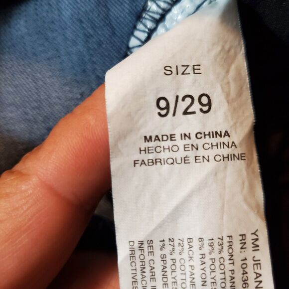 YMY DISTRESSED Dream Authentic Denim Shorts Size 9/29 - Picture 7 of 12